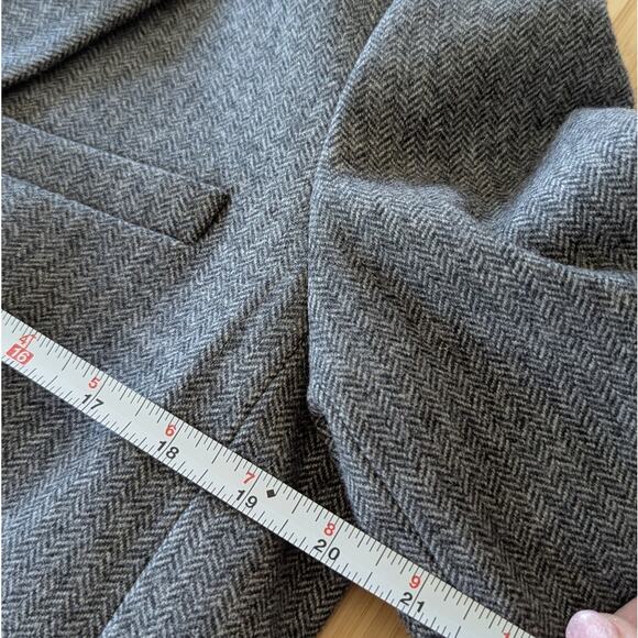 Everlane Gray Blazer Classic Wool-Blend Suit Jacket - Picture 7 of 9